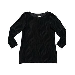 Eva Varro Whimsygoth Top M Black Patterned Dark Fairy Grunge Witchy Minimalist